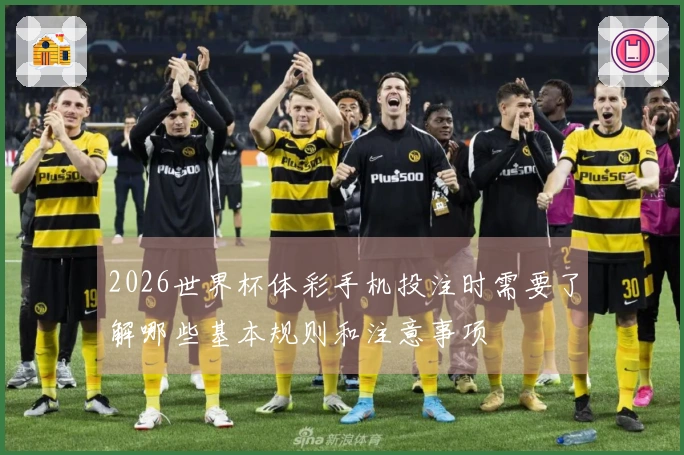 2026世界杯体彩手机投注时需要了解哪些基本规则和注意事项